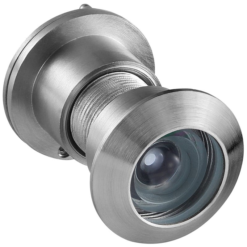 Earl Diamond - Peep Holes for Door, Solid Brass 220-Degree Door Viewer Peephole with Heavy Duty Rotating Privacy Cover for 1-21/32" to 2-1/8" Doors for Home Office Hotel, Satin Nickel - Image 1